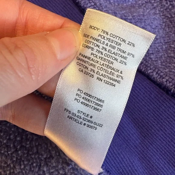 2/40 TNA Cozy Fleece Purple Boyfriend Fit Zip Up Hoodie - Women’s XS - Picture 5 of 7